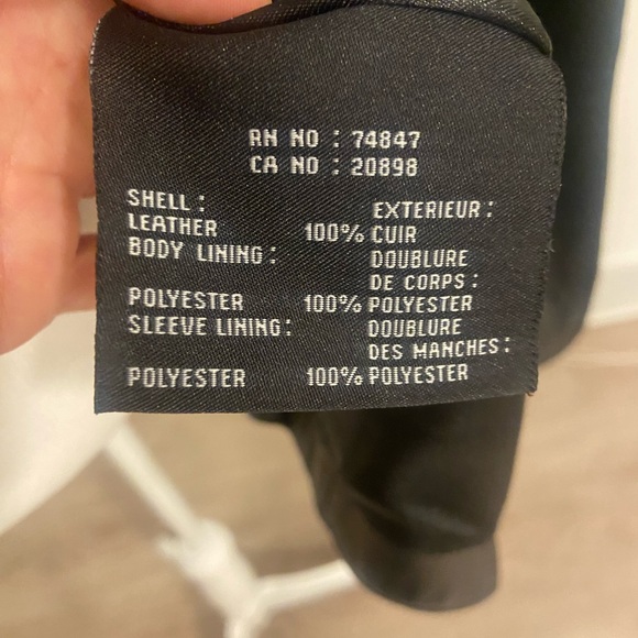 Marc New York Black Leather Jacket. New w/o tags. - Picture 9 of 9